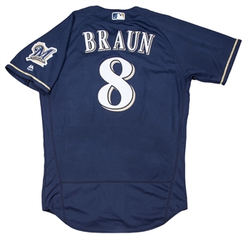 2016 Ryan Braun Game Used & Photo Matched Milwaukee Brewers Alternate Jersey Used For Career Home Run #259 (MLB Authenticated & Resolution Photomatching) 